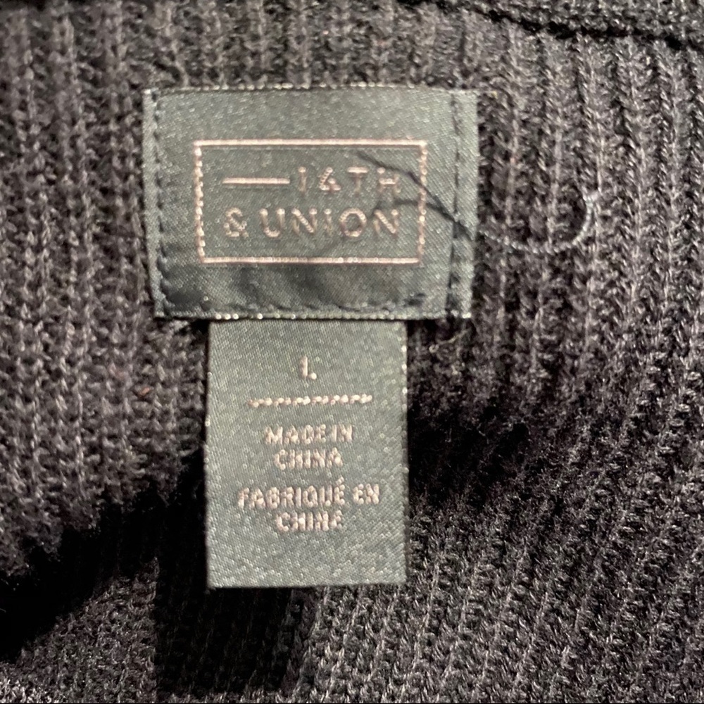 NEW 14th & Union Colorblock Knit Sweater - Picture 5 of 6